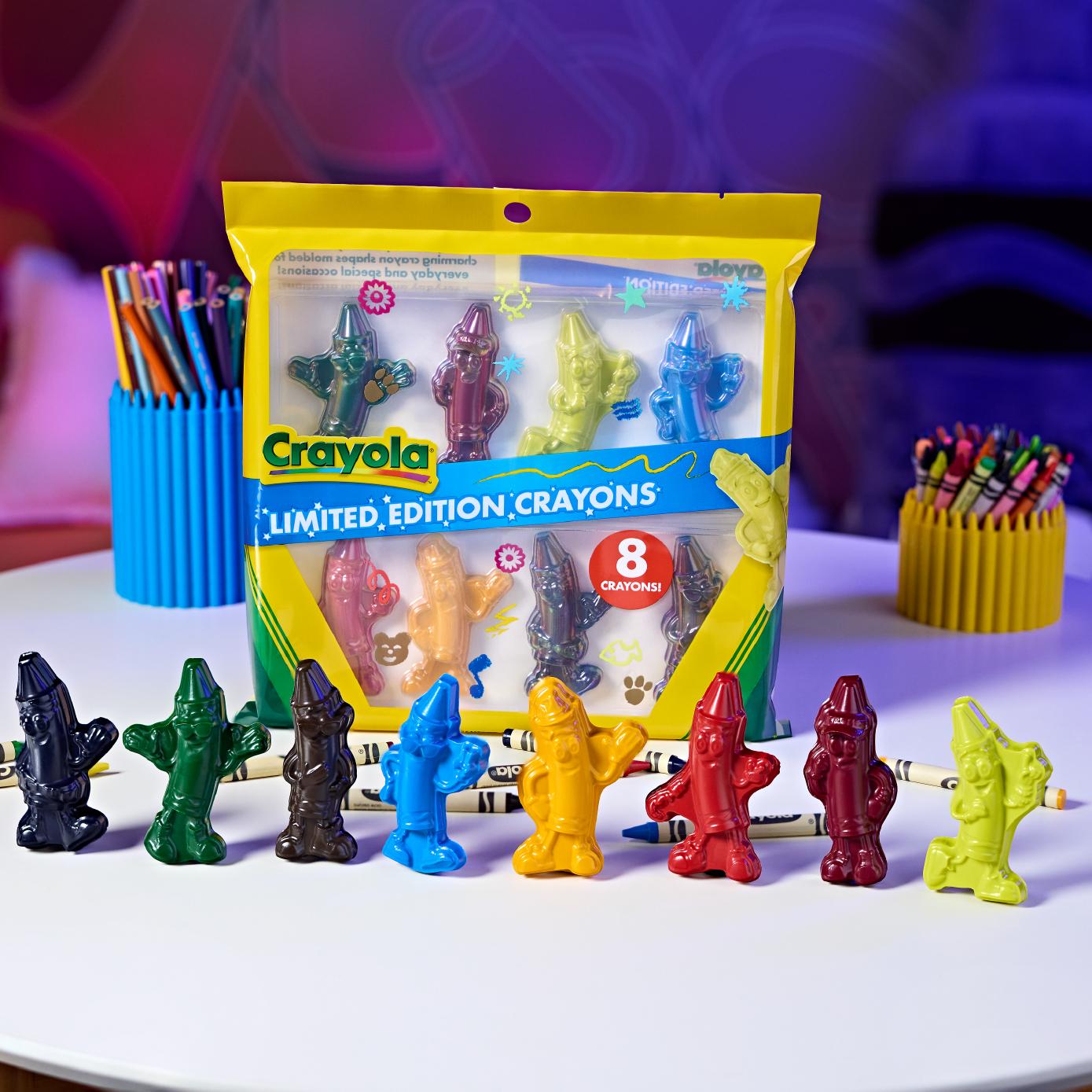 Limited Edition Character Shaped Crayons, 8 Count