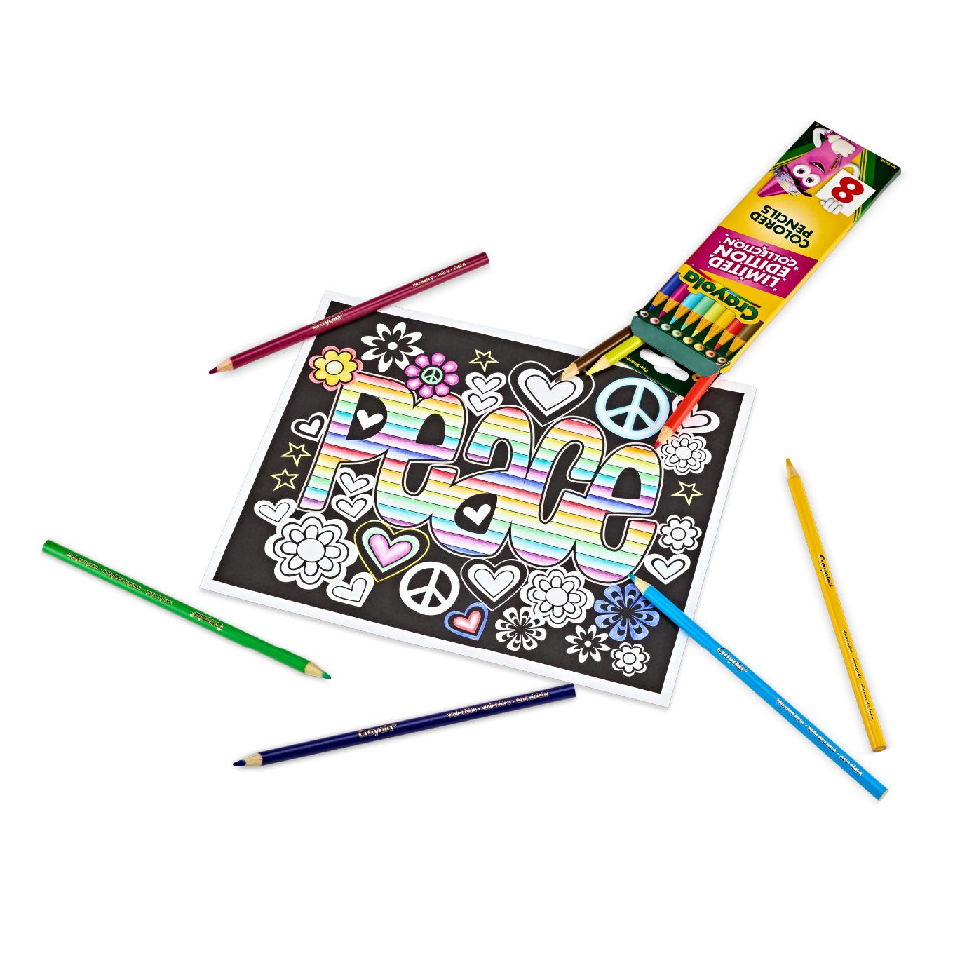 Limited Edition Retired Colored Pencils, 8 Count
