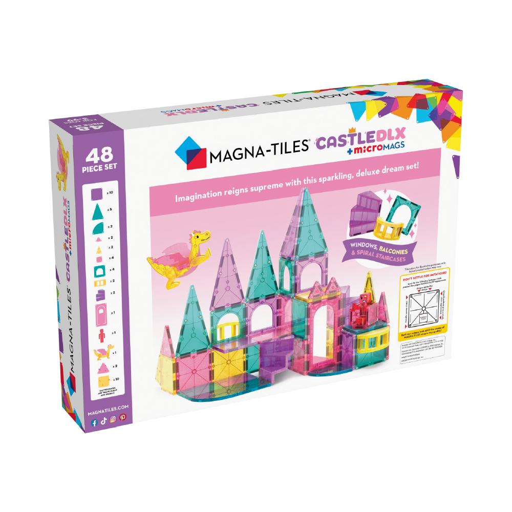 MAGT-242048CA@MAGNA-TILES CASTLE DLX + microMAGS