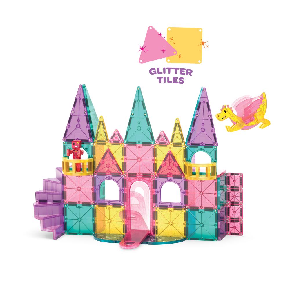MAGT-242048CA@MAGNA-TILES CASTLE DLX + microMAGS