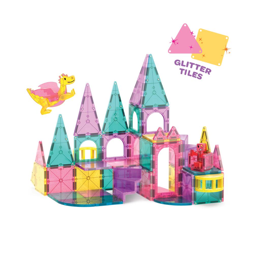 MAGT-242048CA@MAGNA-TILES CASTLE DLX + microMAGS