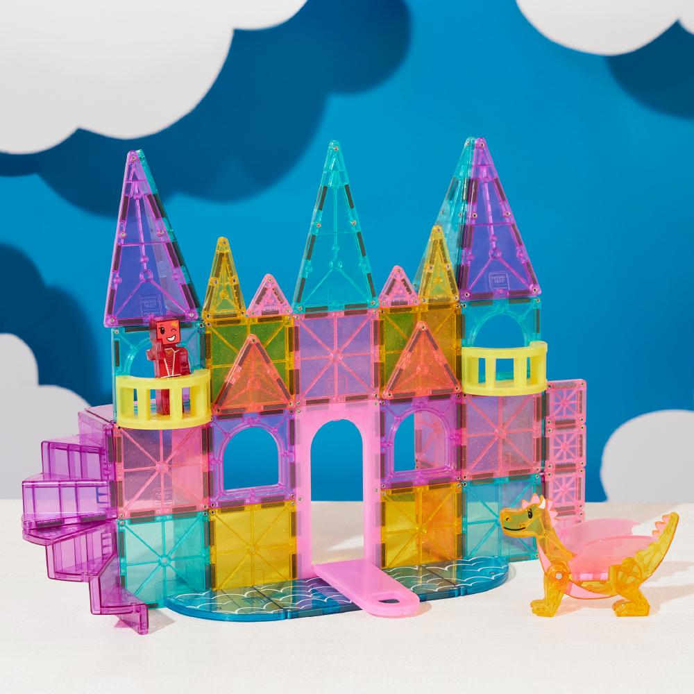 MAGT-242048CA@MAGNA-TILES CASTLE DLX + microMAGS