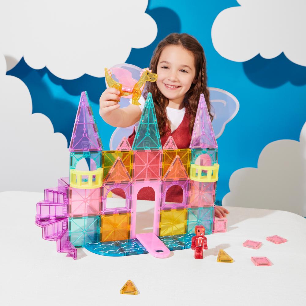 MAGT-242048CA@MAGNA-TILES CASTLE DLX + microMAGS