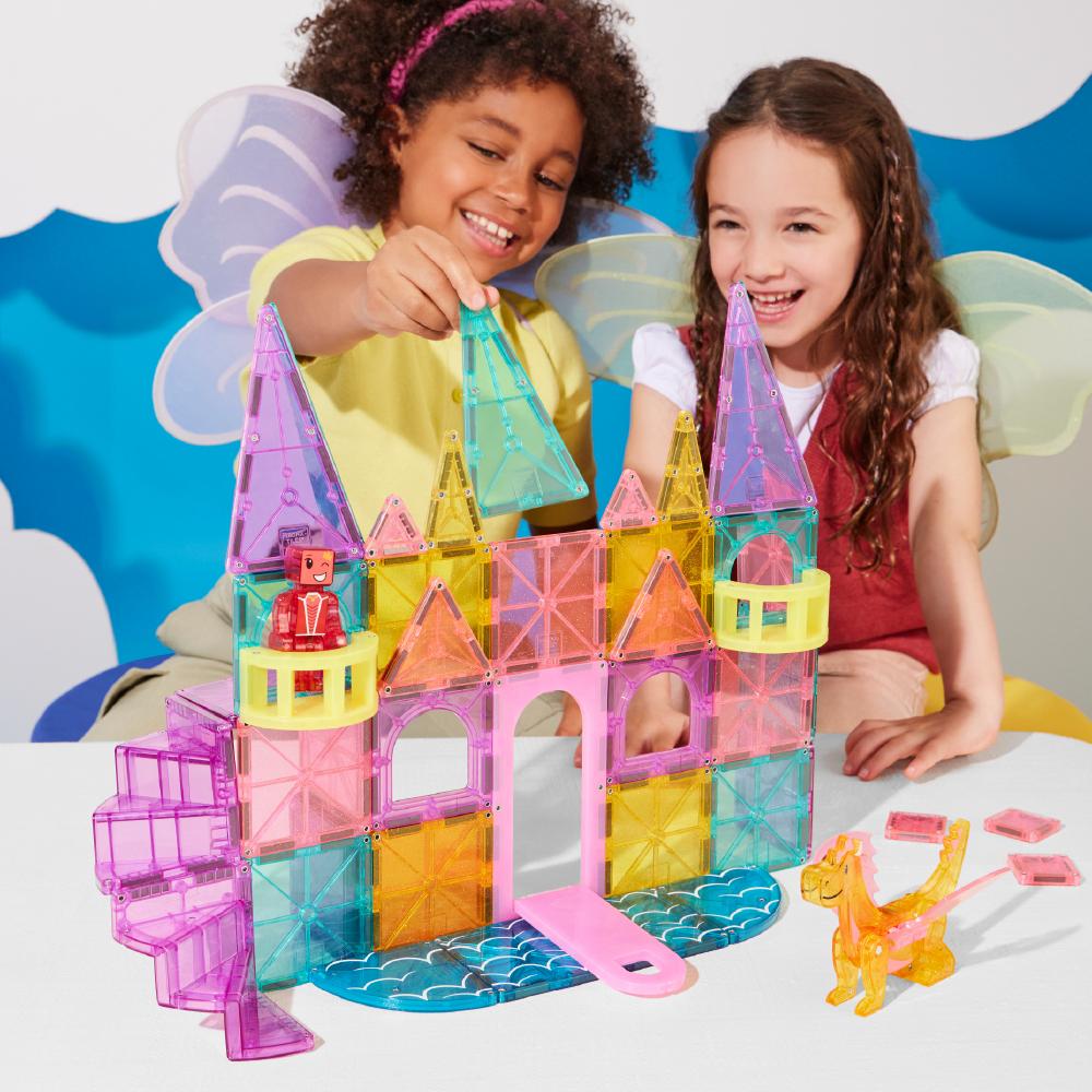 MAGT-242048CA@MAGNA-TILES CASTLE DLX + microMAGS