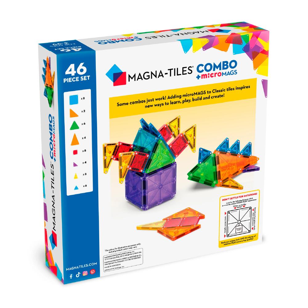 MAGT-244046CO@MAGNA-TILES COMBO + microMAGS 46pc Set