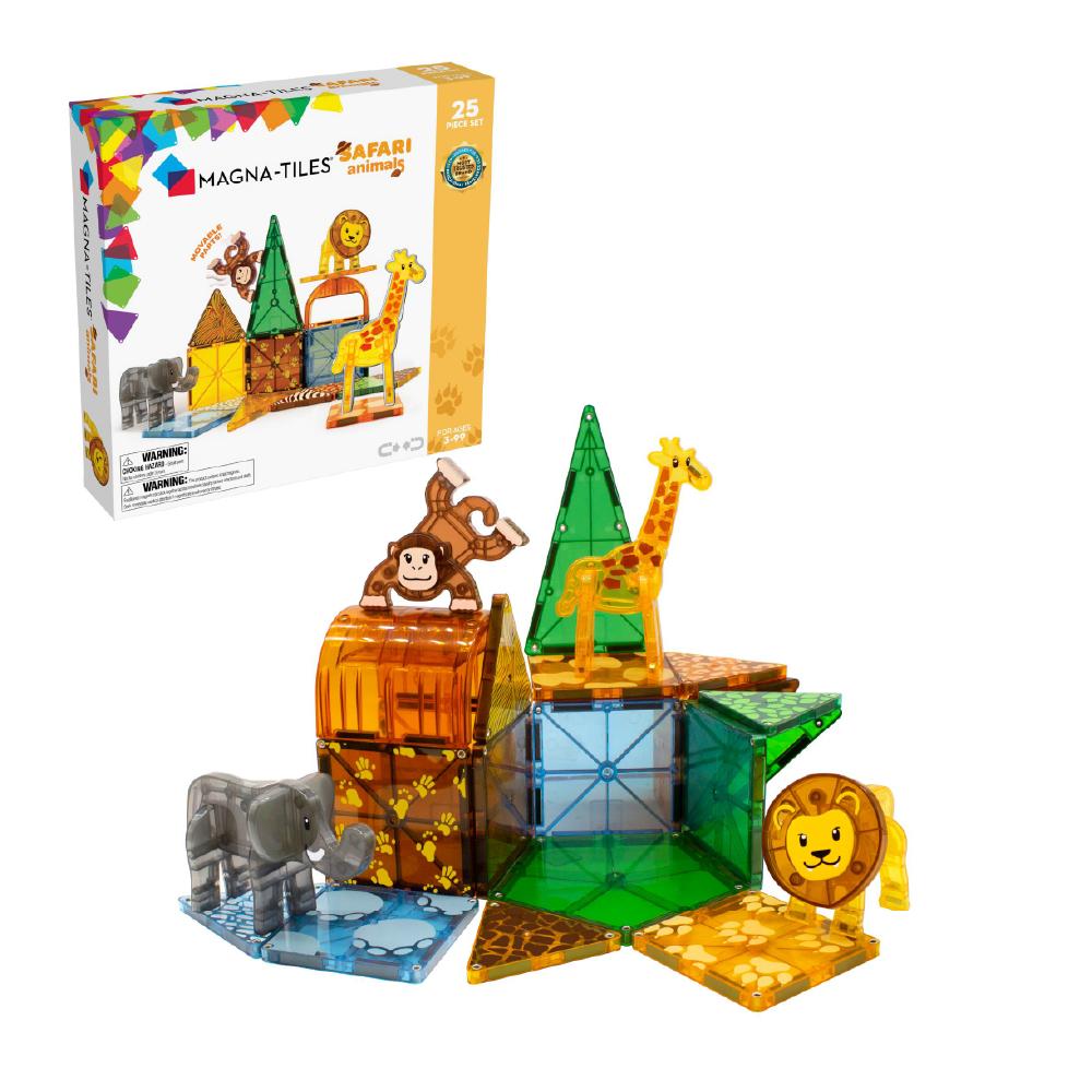 MAGT-20925@MAGNA-TILES® Safari Animals 25 Piece Set
