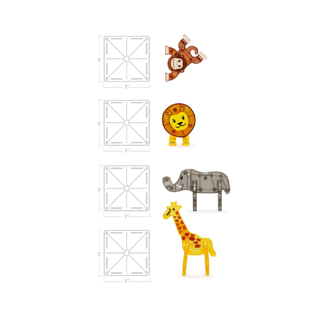 MAGT-20925@MAGNA-TILES® Safari Animals 25 Piece Set