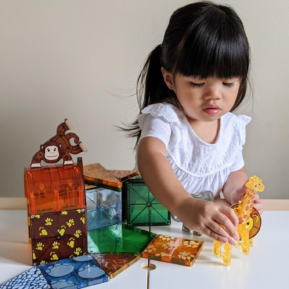 MAGT-20925@MAGNA-TILES® Safari Animals 25 Piece Set