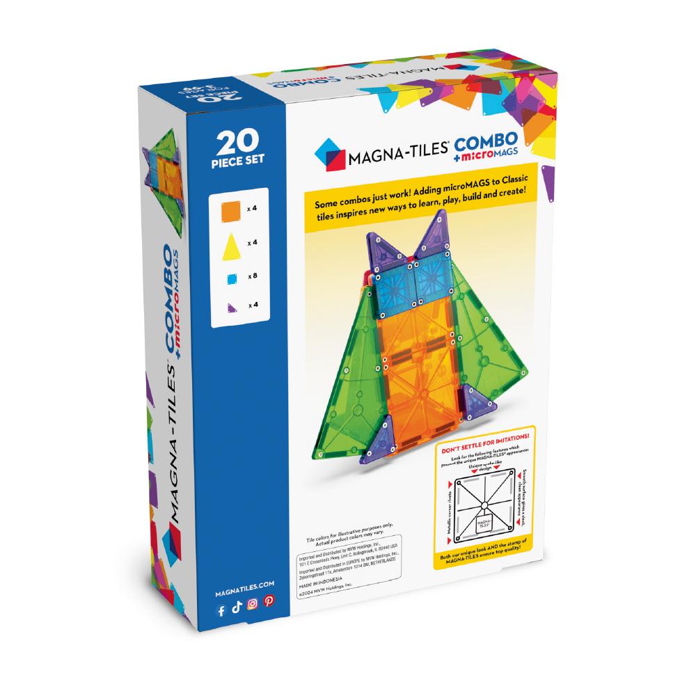 MAGT-244020CO@MAGNA-TILES COMBO + microMAGS 20pc Set