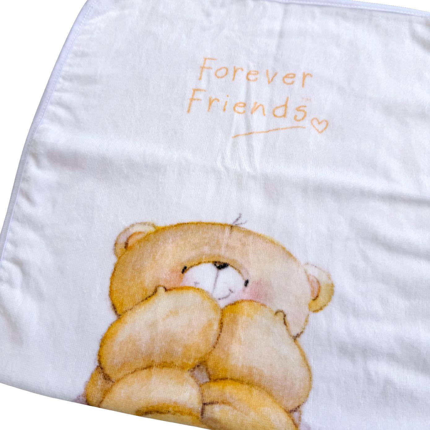 Forever Friends Hand Towel - White with print (35x75cm)