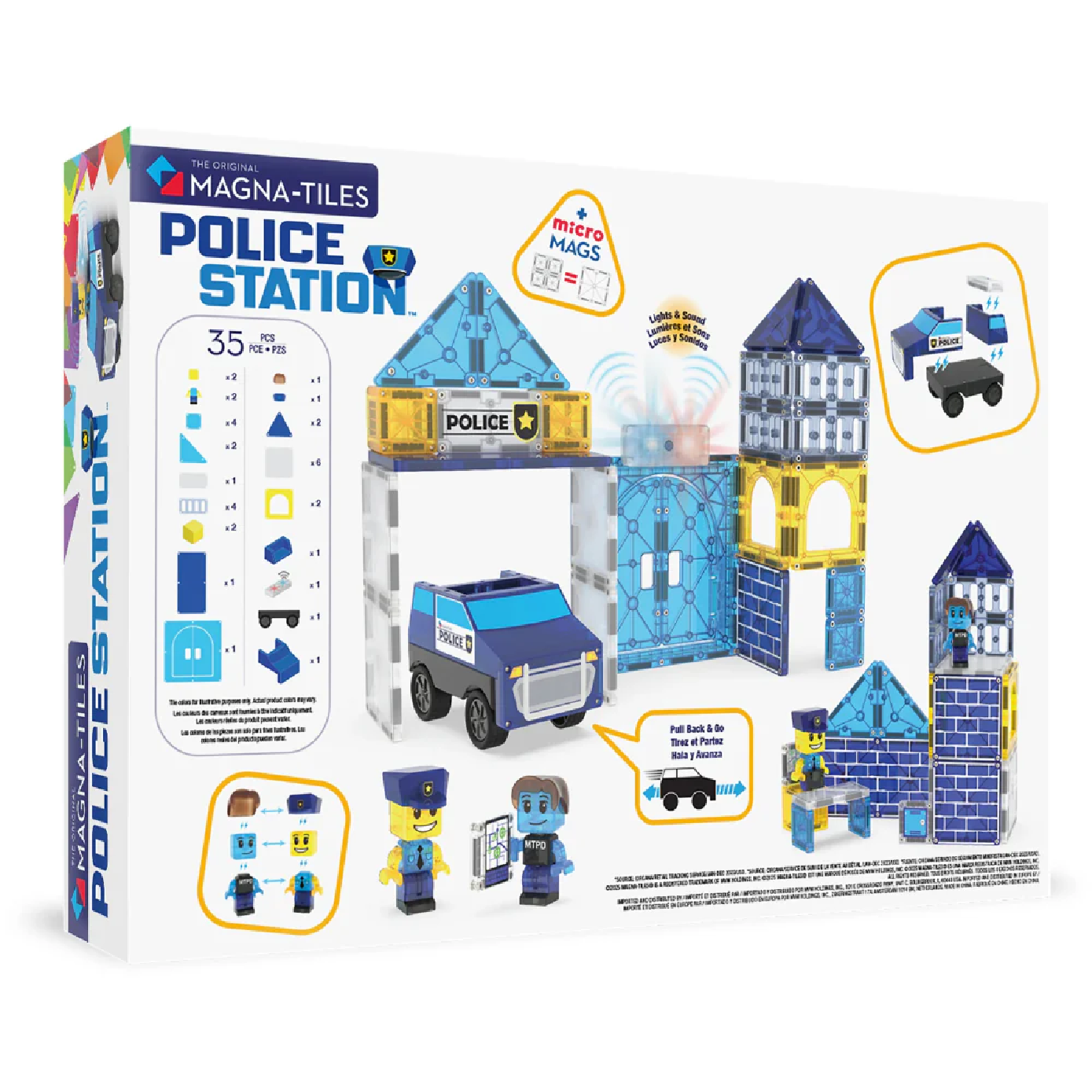 MAGT-252035PS@MAGNA-TILES Police Station