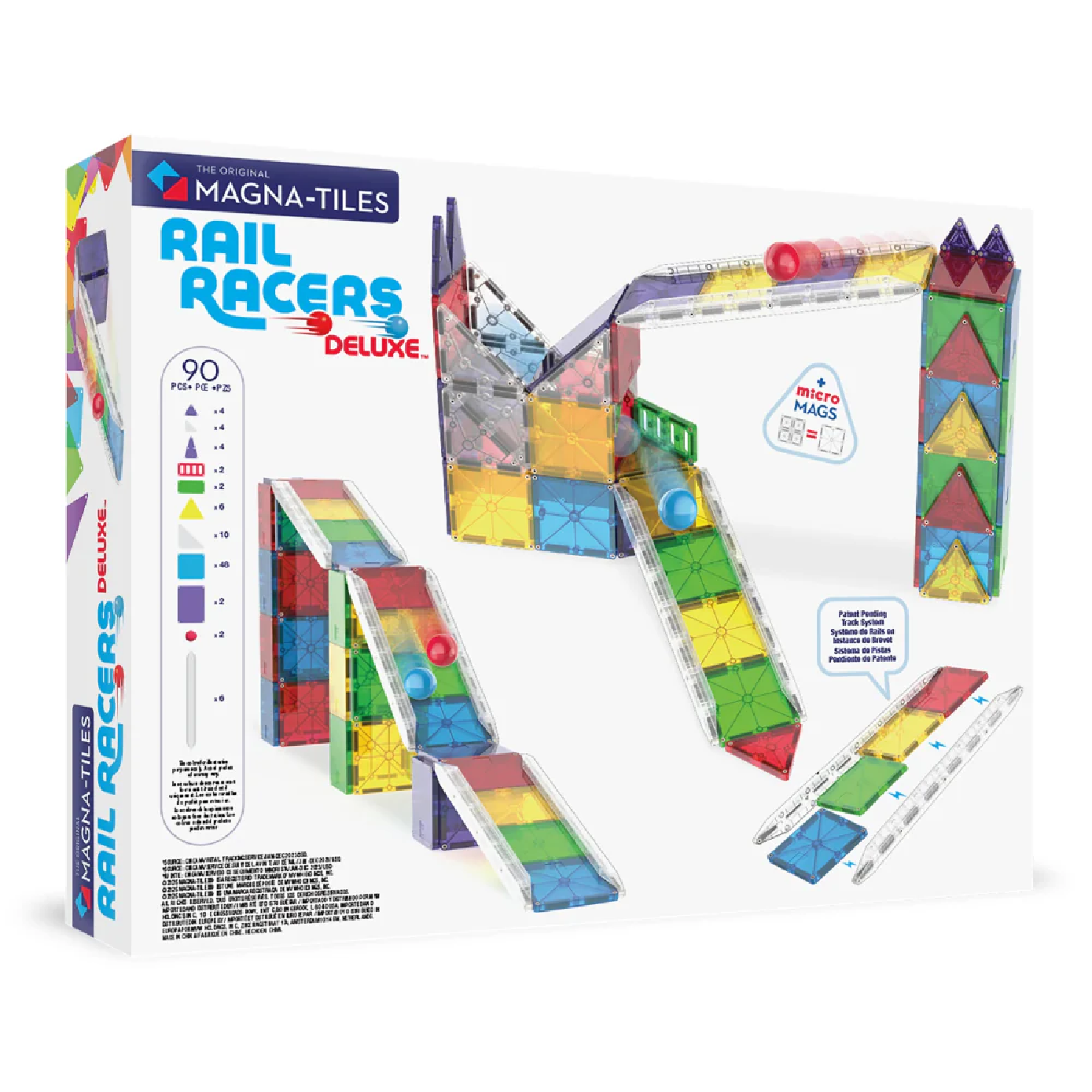 MAGT-251090RR@MAGNA-TILES Rail Racers Deluxe