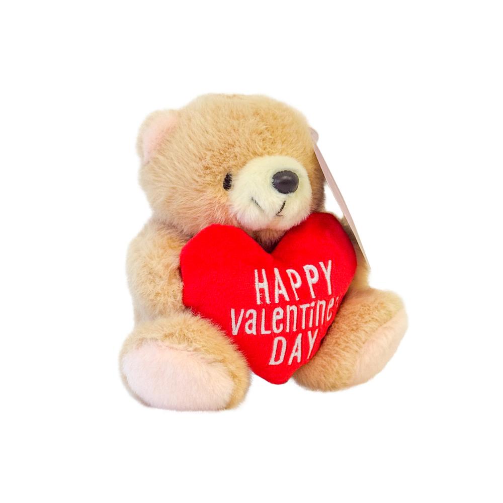 Forever Friends 4.5 inch Valentine's Day Bear with heart  (Happy Valentine's Day)