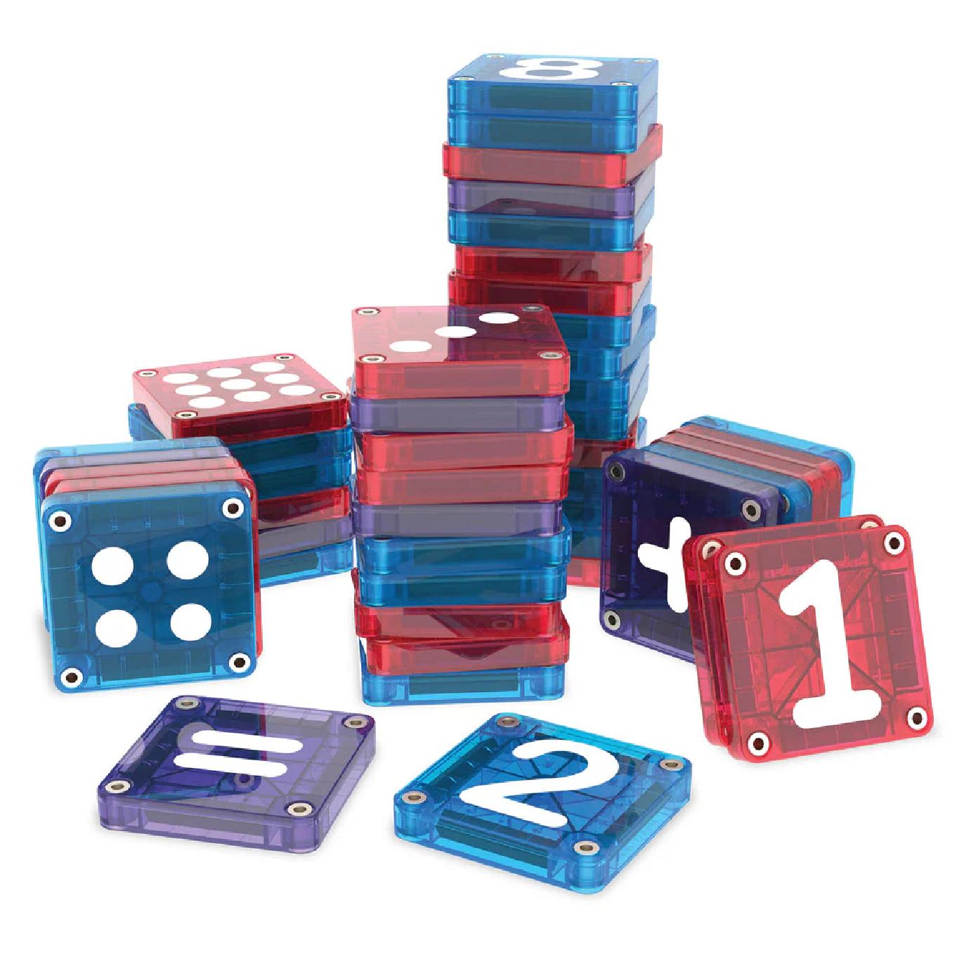 MAGNA-TILES microMAGS Learn Numbers 56 Piece Set