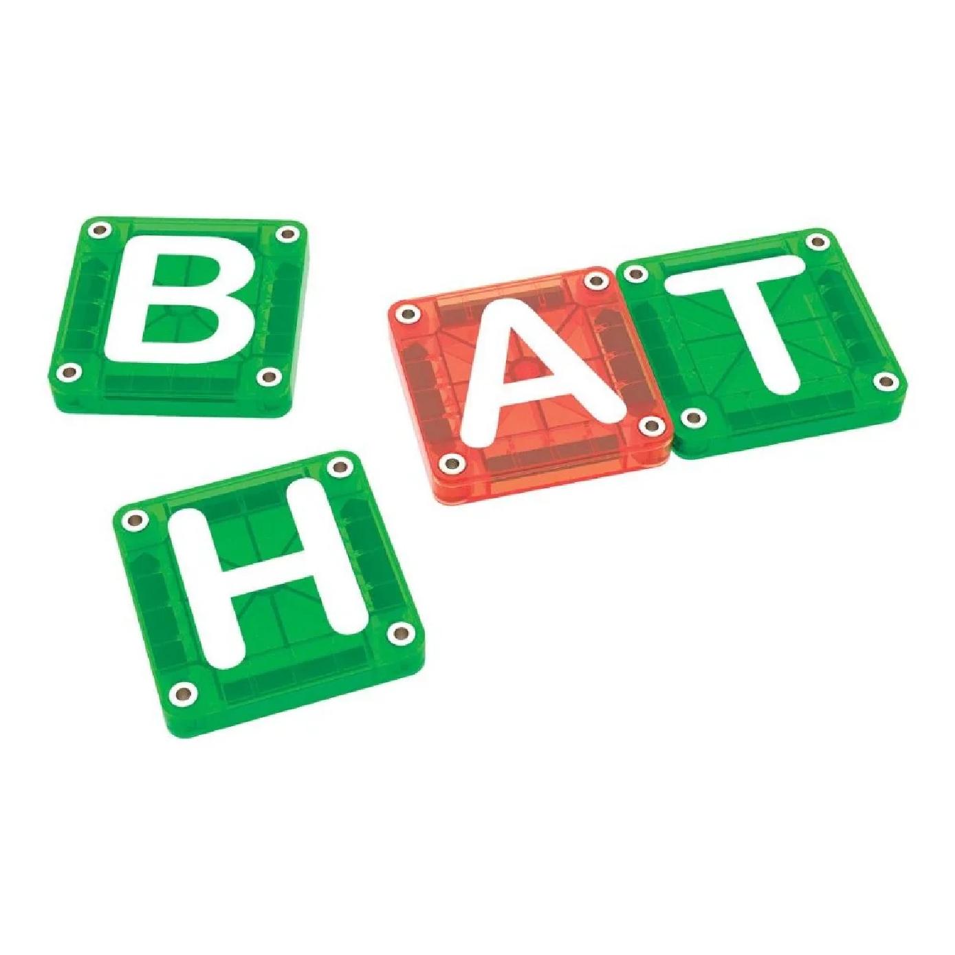 MAGNA-TILES microMAGS Learn Letters Uppercase 56 Piece Set