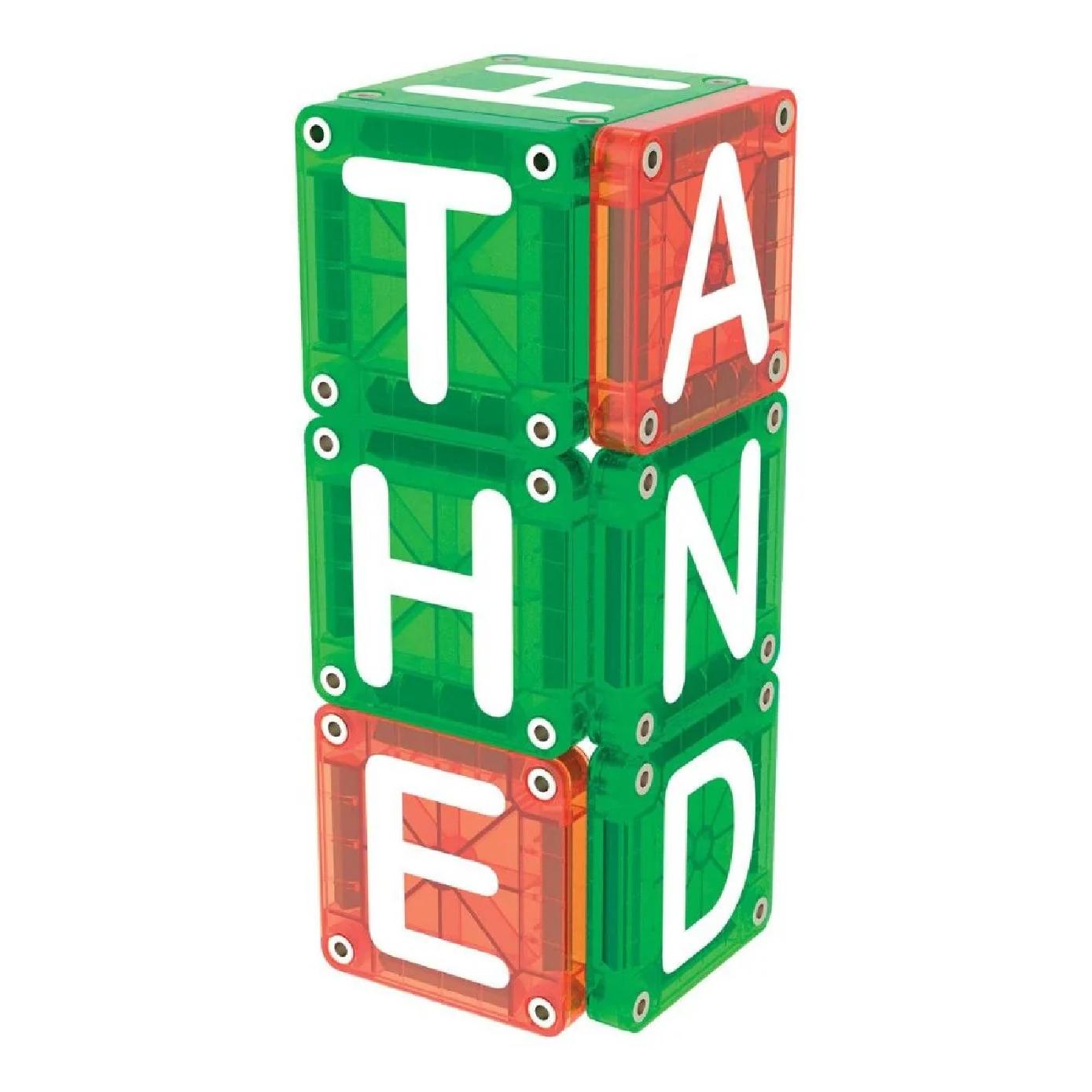 MAGNA-TILES microMAGS Learn Letters Uppercase 56 Piece Set