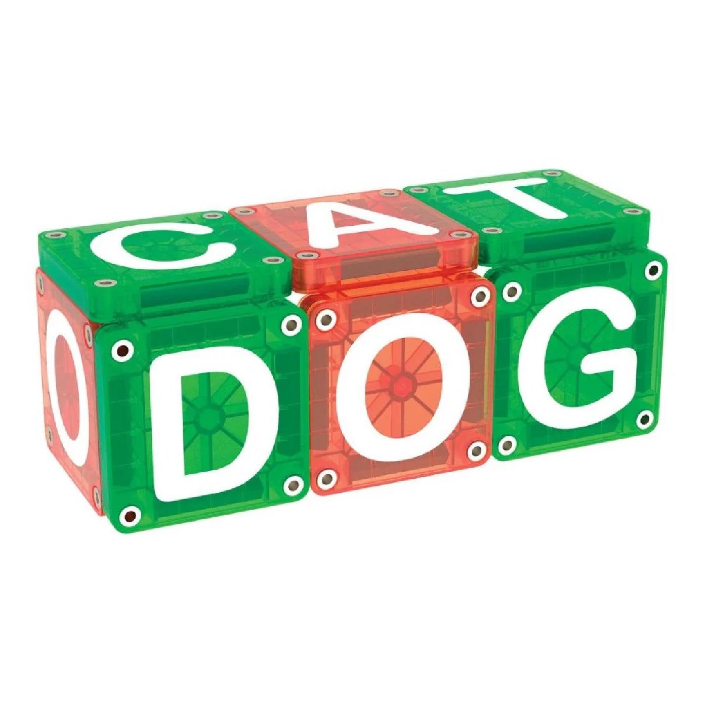 MAGNA-TILES microMAGS Learn Letters Uppercase 56 Piece Set