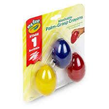 Washable Palm Grasp Crayons 3ct